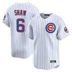 Johmsee C.Cubs #6 Matt Shaw Player White Limited Home Game Stitched Jerseys