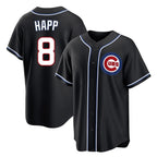 Johmsee C.Cubs #8 Ian Happ Player Black Fashion Out Game Stitched Jerseys