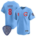 Johmsee C.Cubs #8 Ian Happ Player Blue Vapor Premier Limited Home Stitched Jerseys
