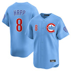 Johmsee C.Cubs #8 Ian Happ Player Light Blue Limited Home Stitched Jerseys