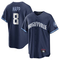 Johmsee C.Cubs #8 Ian Happ Player Navy City Connect Home Game Stitched Jerseys