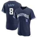 Johmsee C.Cubs #8 Ian Happ Player Navy City Connect Limited Elite Home Stitched Jerseys