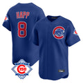 Johmsee C.Cubs #8 Ian Happ Player Royal 150th Anniversary Limited Home Stitched Jerseys