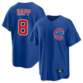 Johmsee C.Cubs #8 Ian Happ Player Royal Home Game Stitched Jerseys
