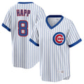 Johmsee C.Cubs #8 Ian Happ Player White T-shirt Cooperstown Collection Limited Stitched Jerseys