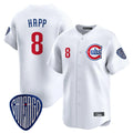 Johmsee C.Cubs #8 Ian Happ Player White Vapor Premier Limited Home Stitched Jerseys