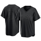 Johmsee C.Cubs #9 Miguel Amaya Player Black T-shirt Home Game Stitched Jerseys