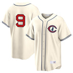 Johmsee C.Cubs #9 Miguel Amaya Player Cream Field of Dreams Home Game Stitched Jerseys