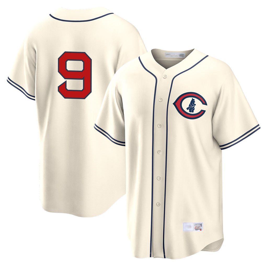 Johmsee C.Cubs #9 Miguel Amaya Player Cream Field of Dreams Home Game Stitched Jerseys