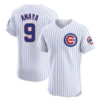 Johmsee C.Cubs #9 Miguel Amaya Player White Limited Elite Home Game Stitched Jerseys