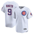 Johmsee C.Cubs #9 Miguel Amaya Player White Limited Home Game Stitched Jerseys