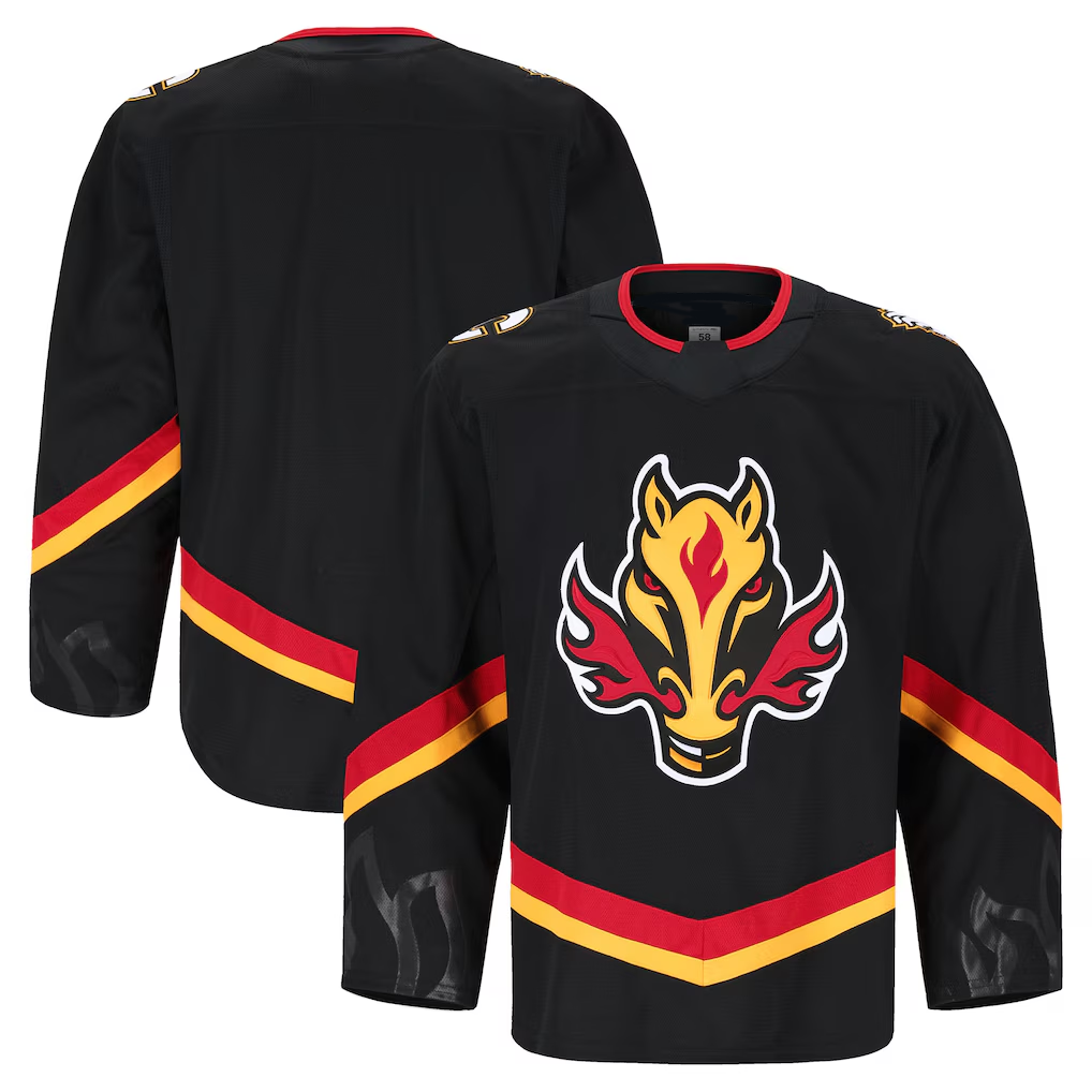 Johmsee C.Flames Black Alternate Authentic Pro Jerseys