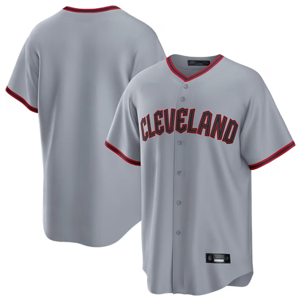 Johmsee C.Guardians Gray Home Game Blank Player Stitched Jerseys