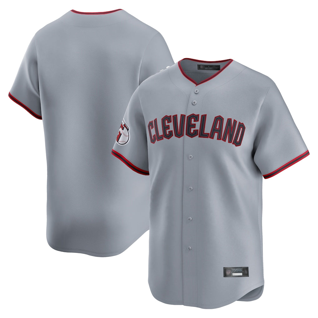 Johmsee C.Guardians Gray Road Limited Home Game Blank Player Stitched Jerseys