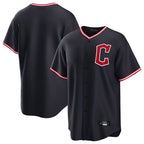Johmsee C.Guardians Navy Home Game Blank Player Stitched Jerseys
