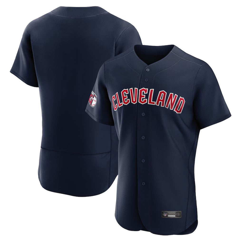 Johmsee C.Guardians Navy Limited Elite Home Game Blank Player Stitched Jerseys
