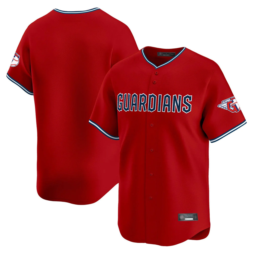 Johmsee C.Guardians Red Limited Home Blank Player Stitched Jerseys