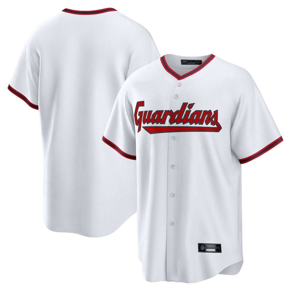 Johmsee C.Guardians White Game Home Blank Player Stitched Jerseys