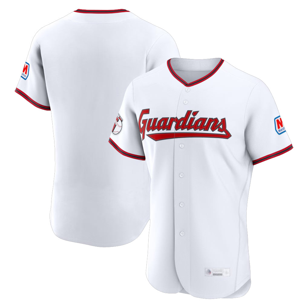 Johmsee C.Guardians White Limited Elite Home Blank Player Stitched Jerseys