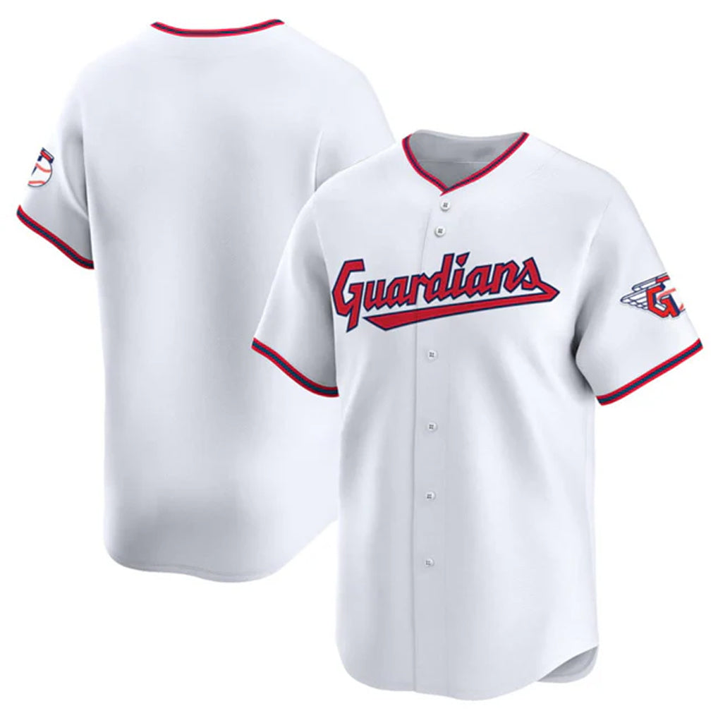 Johmsee C.Guardians White Limited Home Blank Player Stitched Jerseys