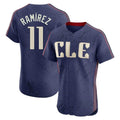 Johmsee C.Guardians #11 Jose Ramirez Player Navy City Connect Limited Elite Home Stitched Jerseys