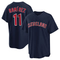 Johmsee C.Guardians #11 Jose Ramirez Player Navy Game Home Stitched Jerseys