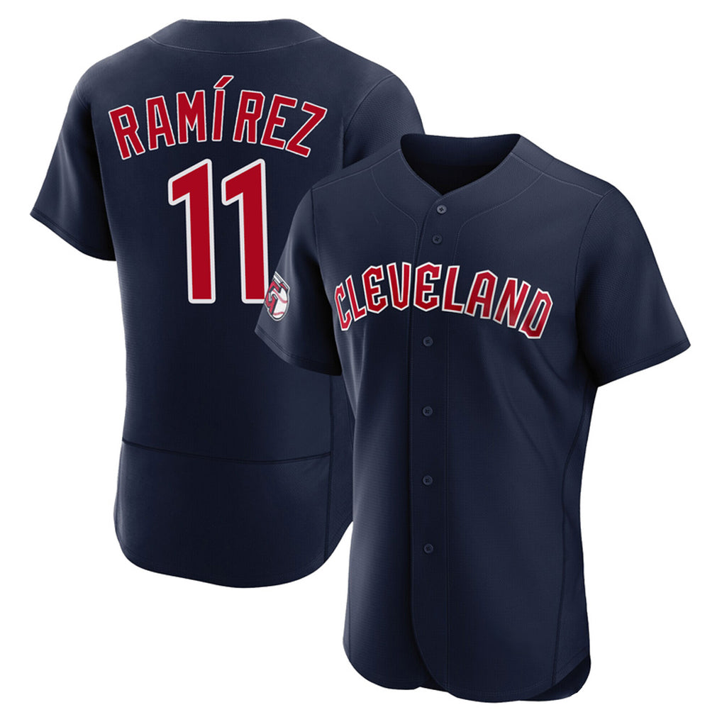 Johmsee C.Guardians #11 Jose Ramirez Player Navy Limited Elite Home Stitched Jerseys