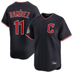 Johmsee C.Guardians #11 Jose Ramirez Player Navy Limited Home Stitched Jerseys