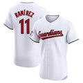 Johmsee C.Guardians #11 Jose Ramirez Player White Limited Elite Home Stitched Jerseys