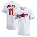 Johmsee C.Guardians #11 Jose Ramirez Player White Limited Elite Home Stitched Jerseys