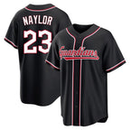 Johmsee C.Guardians #23 Bo Naylor Player Black Fashion Out Home Game Stitched Jerseys
