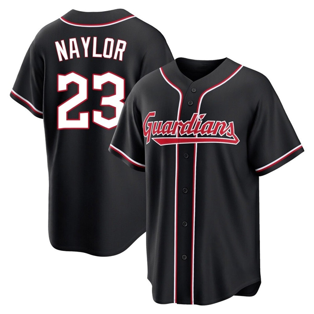 Johmsee C.Guardians #23 Bo Naylor Player Black Fashion Out Home Game Stitched Jerseys