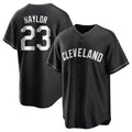 Johmsee C.Guardians #23 Bo Naylor Player Black Home Game Stitched Jerseys