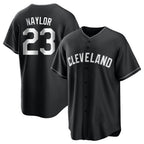 Johmsee C.Guardians #23 Bo Naylor Player Black Home Game Stitched Jerseys