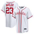 Johmsee C.Guardians #23 Bo Naylor Player White World Classic Home Game Stitched Jerseys