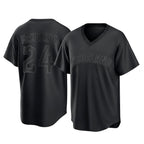Johmsee C.Guardians #24 Triston McKenzie Player Black T-shirt Home Game Stitched Jerseys