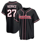 Johmsee C.Guardians #27 Austin Hedges Player Black Fashion Out Home Game Stitched Jerseys