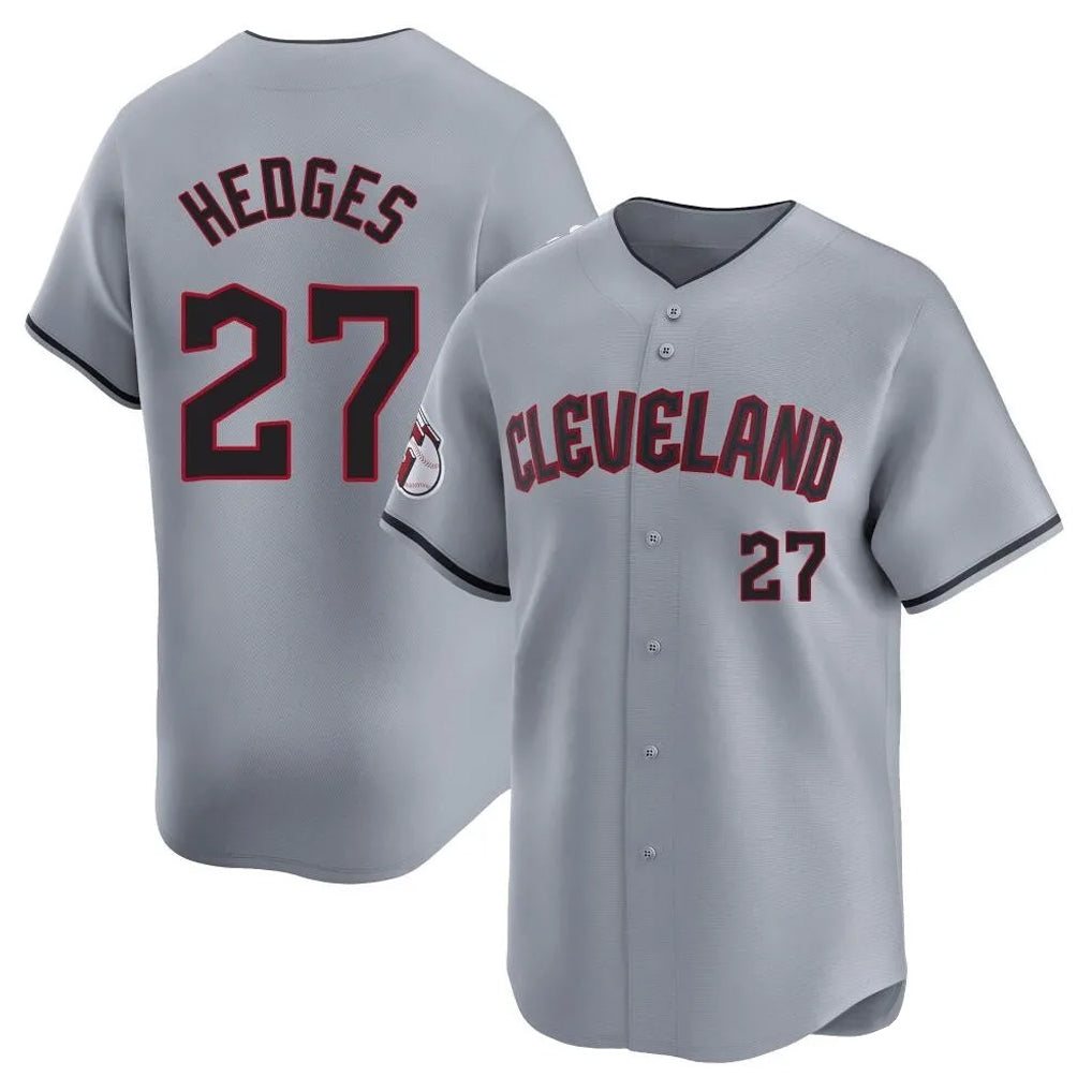 Johmsee C.Guardians #27 Austin Hedges Player Gray Road Limited Home Stitched Jerseys
