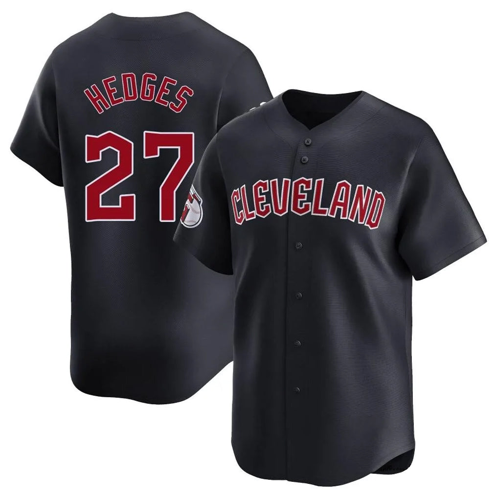 Johmsee C.Guardians #27 Austin Hedges Player Navy Limited Home Game Stitched Jerseys