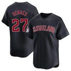 Johmsee C.Guardians #27 Austin Hedges Player Navy Limited Home Game Stitched Jerseys