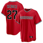 Johmsee C.Guardians #27 Austin Hedges Player Red Home Game Stitched Jerseys