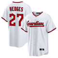 Johmsee C.Guardians #27 Austin Hedges Player White Game Home Stitched Jerseys