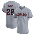 Johmsee C.Guardians #28 Tanner Bibee Player Gray Road Limited Elite Home Stitched Jerseys