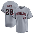 Johmsee C.Guardians #28 Tanner Bibee Player Gray Road Limited Home Stitched Jerseys