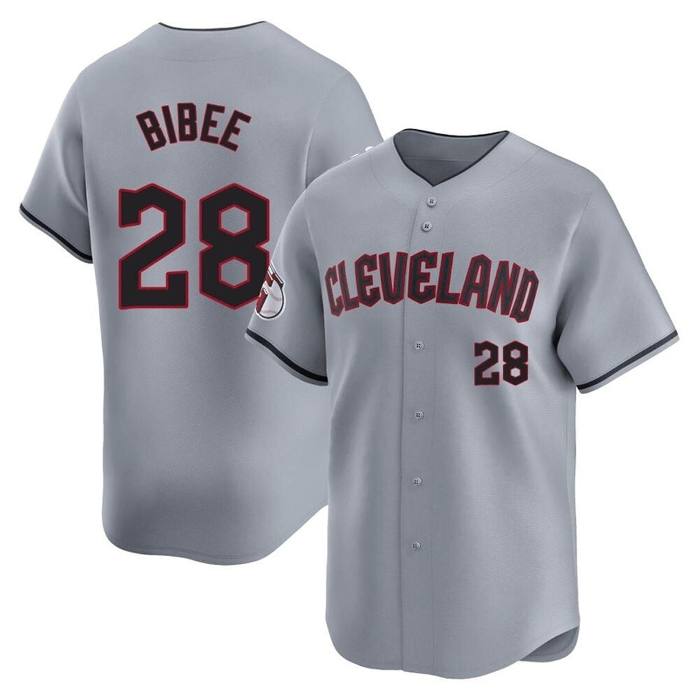 Johmsee C.Guardians #28 Tanner Bibee Player Gray Road Limited Home Stitched Jerseys