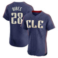 Johmsee C.Guardians #28 Tanner Bibee Player Navy City Connect Limited Elite Home Stitched Jerseys