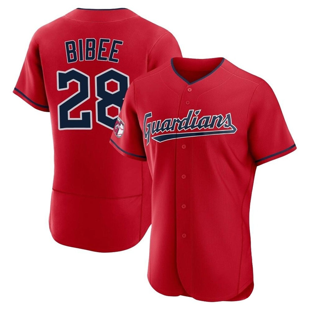 Johmsee C.Guardians #28 Tanner Bibee Player Red Limited Elite Home Stitched Jerseys