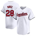 Johmsee C.Guardians #28 Tanner Bibee Player White Limited Home Stitched Jerseys