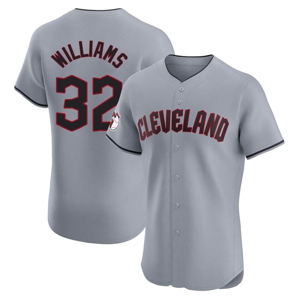 Johmsee C.Guardians #32 Gavin Williams Player Gray Road Limited Elite Home Stitched Jerseys