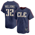 Johmsee C.Guardians #32 Gavin Williams Player Navy City Connect Limited Home Stitched Jerseys